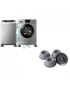 Lot de 4 Patins Anti Vibrations SOFPINCE Coussinets Machine a Laver - Gris 2