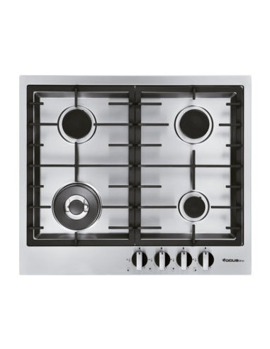 Plaque de Cuisson FOCUS QUADRA.60 4 Feux 60 Cm Inox