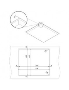 Plaque de Cuisson FOCUS FILO 60 4 Feux 60 Cm Inox 2
