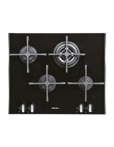 Plaque de Cuisson FOCUS SOFT 60 4 Feux 60Cm Noir