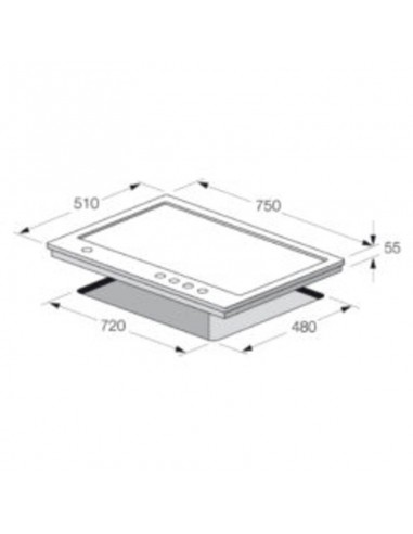 Plaque de Cuisson FOCUS QUADRA 75 5 Feux 75 Cm - Inox prix tunisie Plaque de Cuisson FOCUS QUADRA 75 5 Feux 75 Cm - Inox prix tunisie