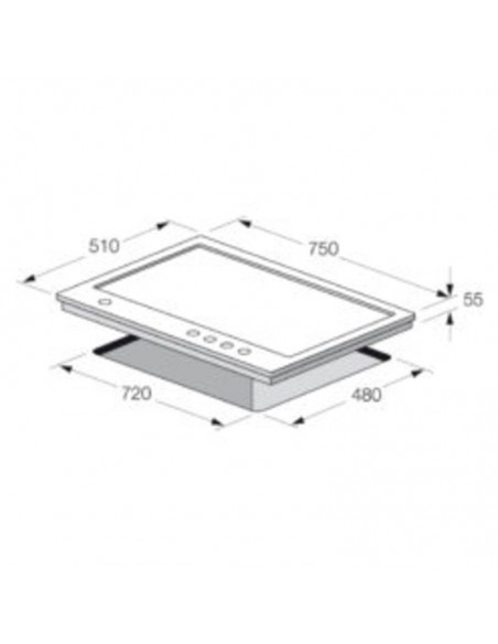 Plaque de Cuisson FOCUS QUADRA 75 5 Feux 75 Cm - Inox prix tunisie Plaque de Cuisson FOCUS QUADRA 75 5 Feux 75 Cm - Inox prix tunisie