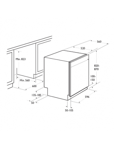 Lave Vaisselle FOCUS QUADRA.1310 14 Couverts - Inox