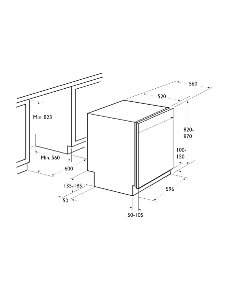 Lave Vaisselle FOCUS QUADRA.1310 14 Couverts - Inox