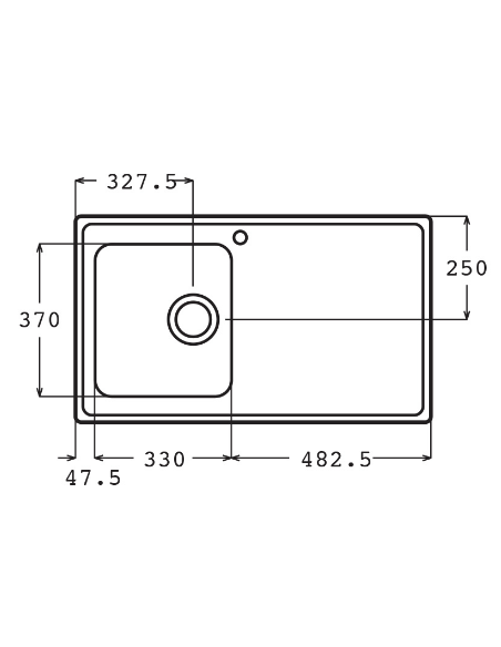 Évier Firenze 1 Bac FOCUS FH 861 - Inox prix tunisie Évier Firenze 1 Bac FOCUS FH 861 - Inox prix tunisie