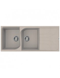 Évier 2 bacs + égouttoir FOCUS F.116A - Avena