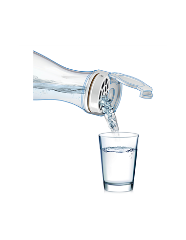 Bouteille Filtrante en Verre LAICA B31AA 1.1 l + 1 Filtre