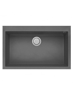 evier graniteck focus quadra 80g gris tunisie