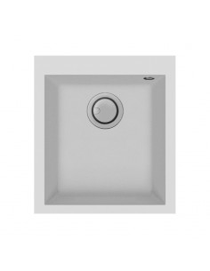 evier graniteck focus quadra 40w blanc tunisie