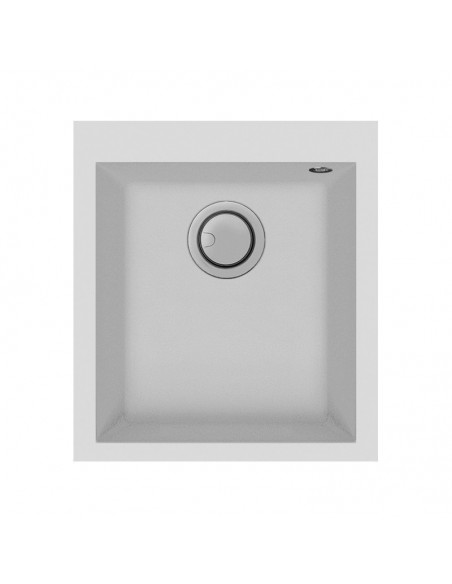 evier graniteck focus quadra 40w blanc tunisie