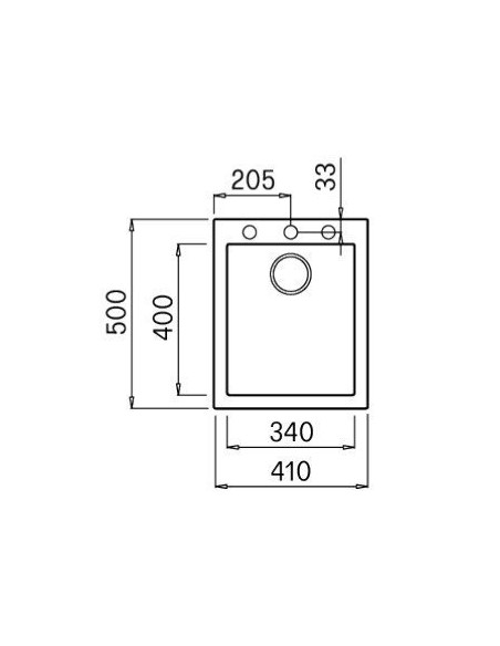 evier graniteck focus quadra 40w blanc prix tunisie