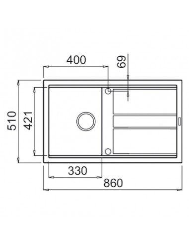 evier graniteck focus smart 86g gris prix tunisie