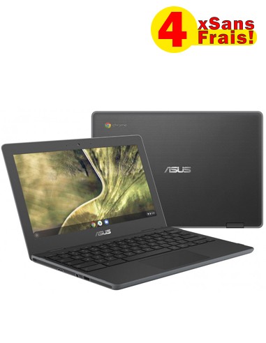 Pc Portable ASUS Chromebook C204 N4020 4Go 32 Go eMMC - Gris Foncé