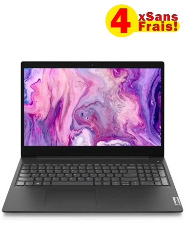 Pc Portable LENOVO IdeaPad 3 15IGL05 N4020 4Go 1To - Noir (81WQ00GYFG)