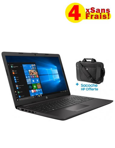 Pc portable HP 250 G8 - i3 10è Gén - 4 Go + Sacoche HP Originale (27K10EA)