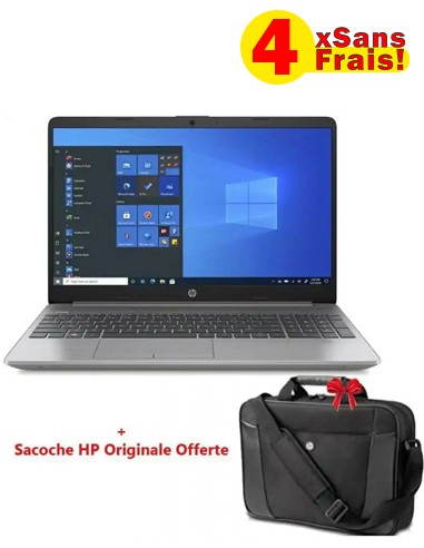 Pc Portable HP 255 G8 RYZEN 3 - 4Go - 1To - Gris (32P03EA) + Sacoche HP