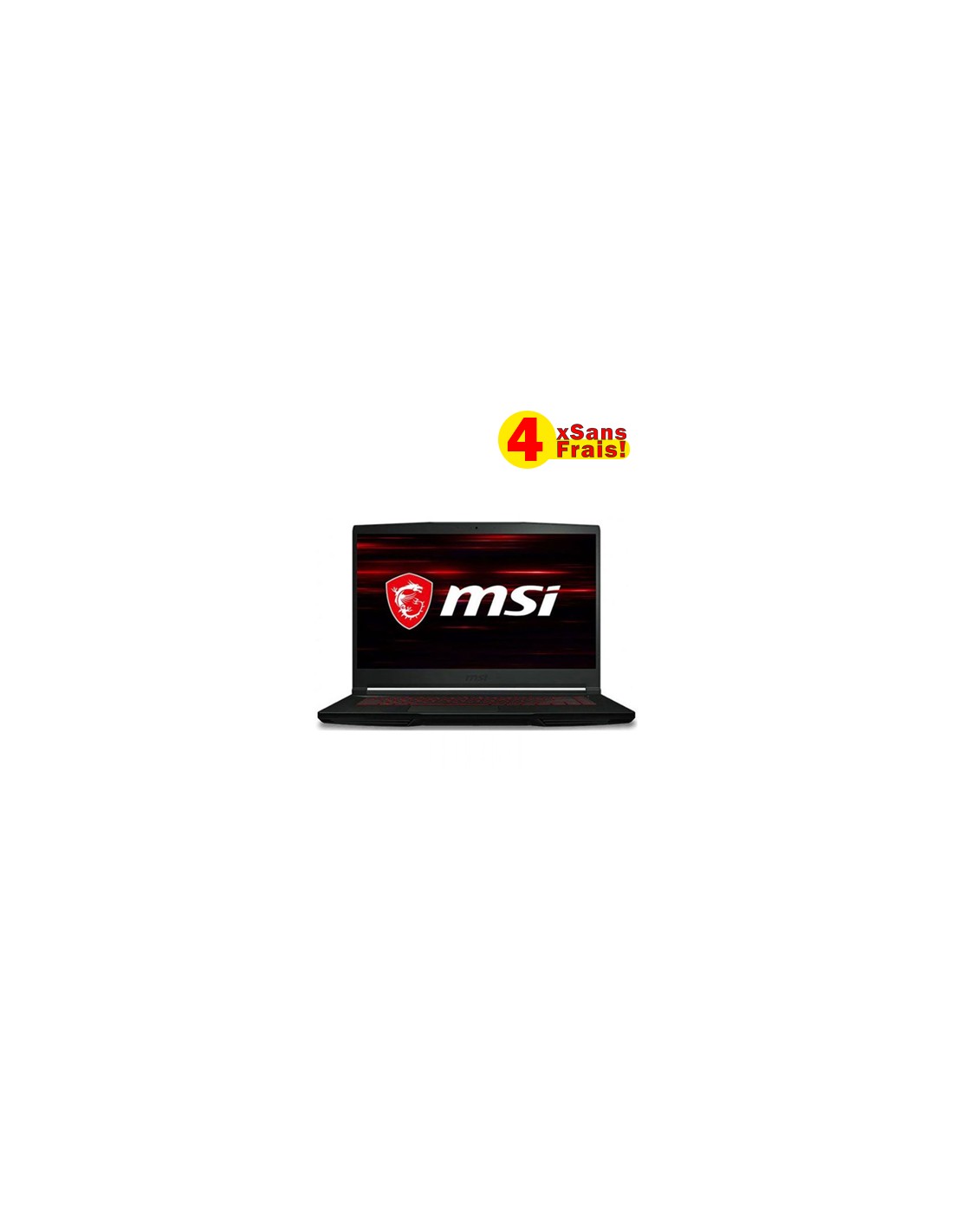 PC PORTABLE MSI GAMING GF63 THIN 11SC 612X I7 11È GÉN 24GO GTX 1650 4G