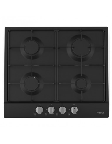 Plaque de Cuisson FOCUS 4 Feux 60 cm Noir (F.401B)