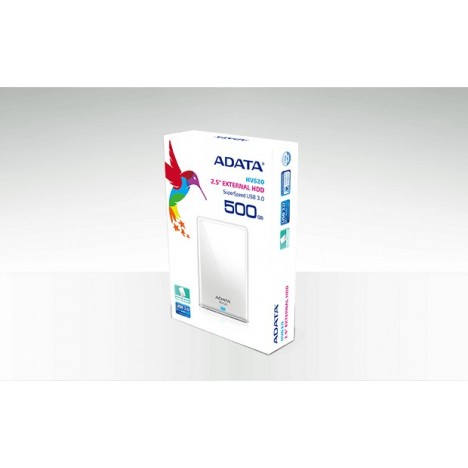Disque Dur Externe Adata HV620 USB 3.0 / 500 Go / Blanc Disque Dur Externe Adata HV620 USB 3.0 / 500 Go / Blanc