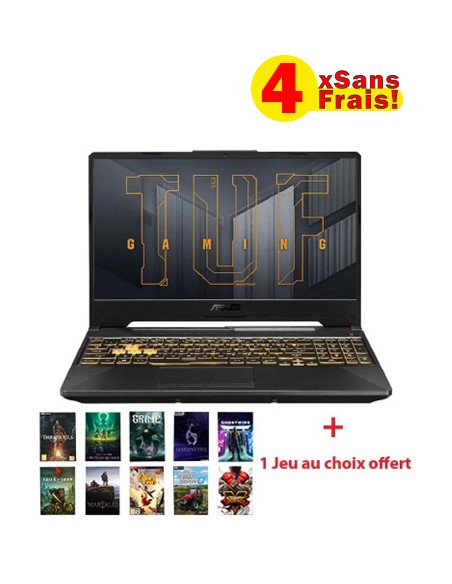 ASUS TUF 706IC-HX010T R7-4800H,8Go,RTX 3050, écran 17.3" 144Hz (90NR0675-M00210) ASUS TUF 706IC-HX010T R7-4800H,8Go,RTX 3050, écran 17.3" 144Hz (90NR0675-M00210)