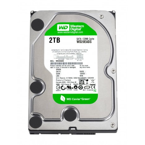 Disque dur Interne 3.5 Western Digital Green 2 To Tunisie - Technopro