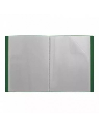 ErichKrause Book Display 20 Pocket Top Loaded Polypropolene A4 Green, Matt Classic