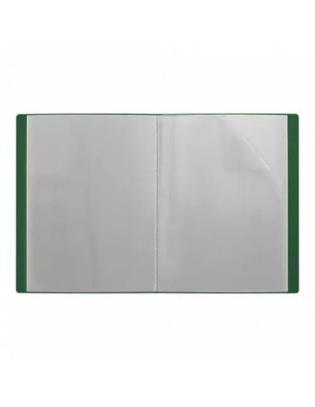 ErichKrause Book Display 20 Pocket Top Loaded Polypropolene A4 Green, Matt Classic