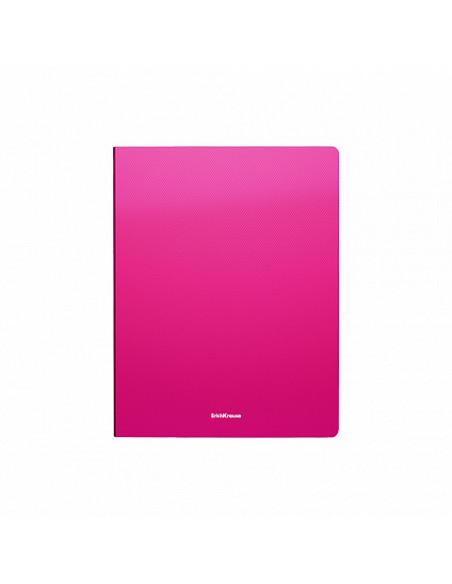 Carnet de présentation ErichKrause® Diagonal Neon - 20 pochettes - A4 - couleurs assorties (4 pièces par sachet)