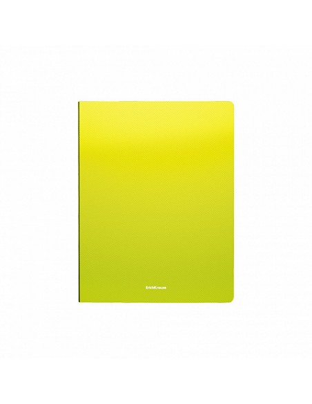 Protège-Documents ErichKrause® Diagonal Neon - 20 pochettes - A4 - couleurs assorties (4 pièces par sachet)