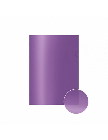 Etui transparent ErichKrause® Glossy Vivid - A4 - semi-transparent - couleurs assorties