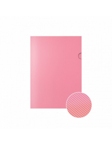 Etui transparent ErichKrause® Diagonal Pastel - A4 -opaque - couleurs assorties