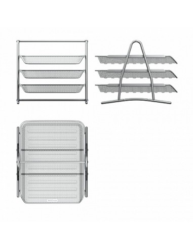 Corbeille à courrier à 3 niveaux ErichKrause® Compass - Classic Corbeille à courrier à 3 niveaux ErichKrause® Compass - Classic