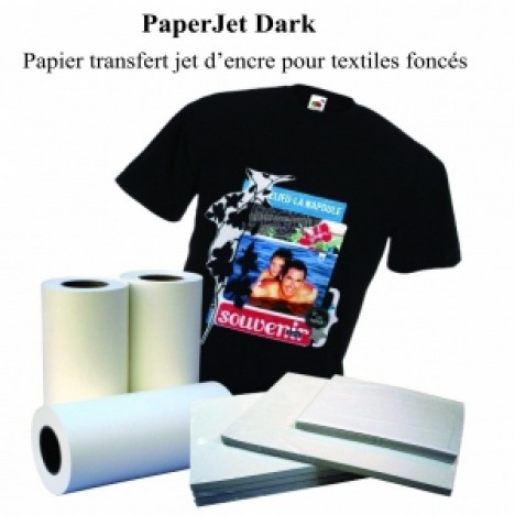 Papier Transfer Dark jet Encre A4 10PCS