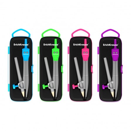 Compas en métal avec crayon ErichKrause® School 123mm (45026) 2