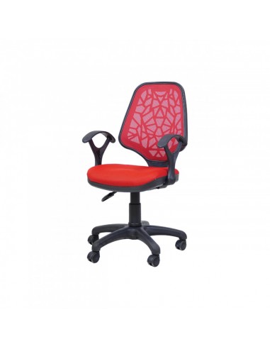 Chaise Secrétaire Petek Avec Accoudoirs rouge Chaise Secrétaire Petek Avec Accoudoirs rouge