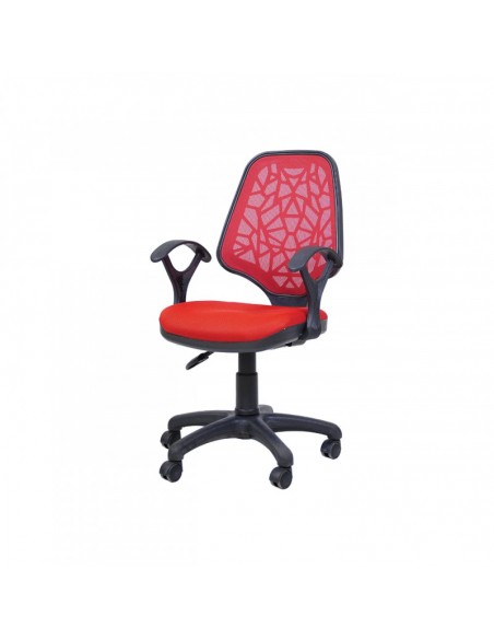 Chaise Secrétaire Petek Avec Accoudoirs rouge Chaise Secrétaire Petek Avec Accoudoirs rouge