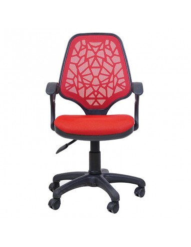 Chaise Secrétaire Petek Avec Accoudoirs rouge