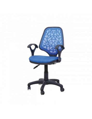 Chaise Secrétaire Petek Avec Accoudoirs Bleu Chaise Secrétaire Petek Avec Accoudoirs Bleu