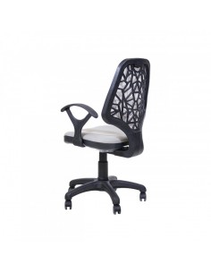 Chaise Secrétaire Petek Avec Accoudoirs Gris 2