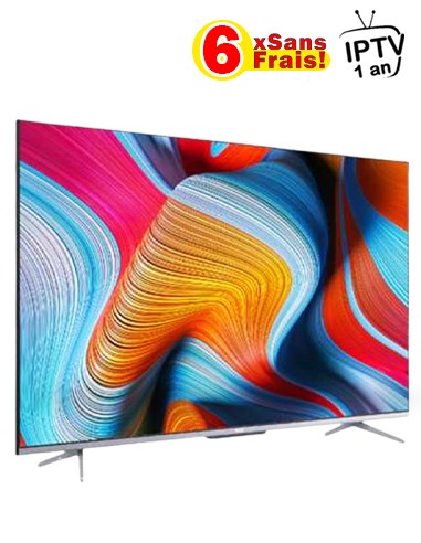 Téléviseur TCL 50" LED UHD 4K Smart TV Android - Noir (50P725)