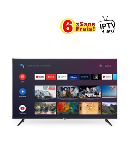Téléviseur VEGA LED 65" UHD Smart Android TV Récepteur intégré (F65F1UBG) Téléviseur VEGA LED 65" UHD Smart Android TV Récepteur intégré (F65F1UBG)