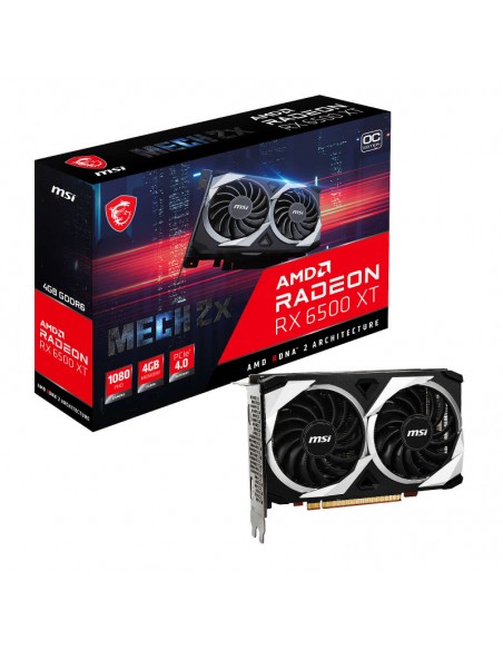 Carte Graphique MSI RX 6500 XT MECH 2X 4G OC / 4 GO GDDR6 (912-V508-009) Carte Graphique MSI RX 6500 XT MECH 2X 4G OC / 4 GO GDDR6 (912-V508-009)
