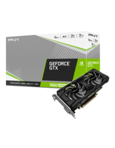 Carte Graphique PNY GeForce GTX 1660 SUPER 6GB XLR8 Dual OC (VCG16606SSFPPB-O)