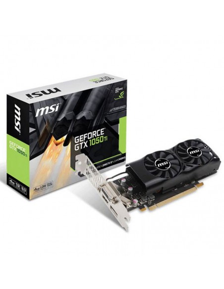 Carte Graphique MSI NVIDA GEFORCE GTX 1050TI 4GO DDR5 LP Noir (912-V809-3848)