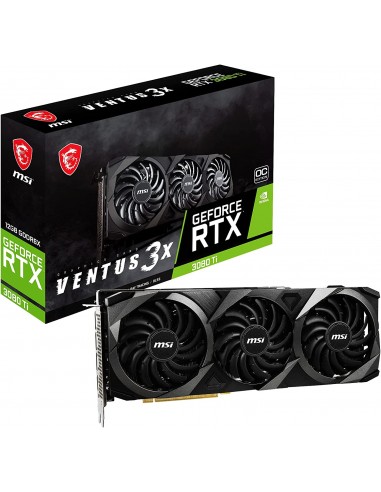 Carte Graphique MSI NVIDIA GeForce RTX 3080 Ti Ventus 12 Go GDDR6X Noir (912-V389-078)