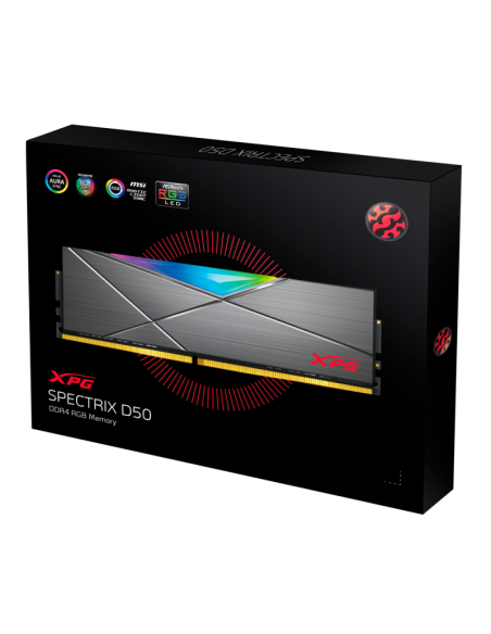 Barrettes Mémoire XPG SPECTRIX D50 RGB DDR4 32 GO ( 2X 16 GO) (AX4U320016G16A-DCBKD45) prix Tunisie