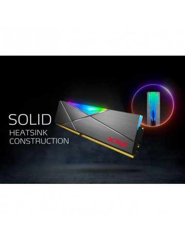 Barrettes Mémoire XPG SPECTRIX D50 RGB DDR4 16 GO ( 2X 8GO) (AX4U32008G16A-DT50) meilleur prix