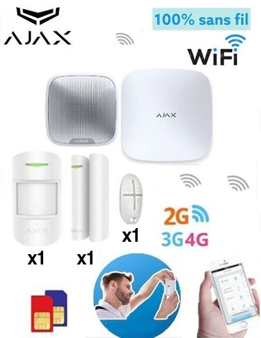 Kit Système d'alarme AJAX Sans-fil (Ajax-Kit6)