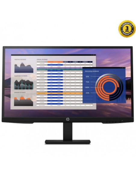 Ecran HP P27H G4 27" FULL HD IPS 60HZ (7VH95AA)