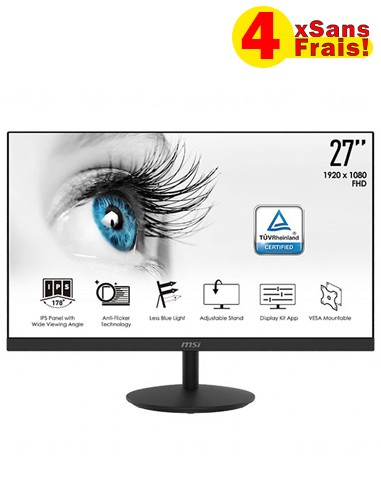 Achetez MSI Pro MP242 23.8" FULL HD IPS I Ecran Gaming I MSI